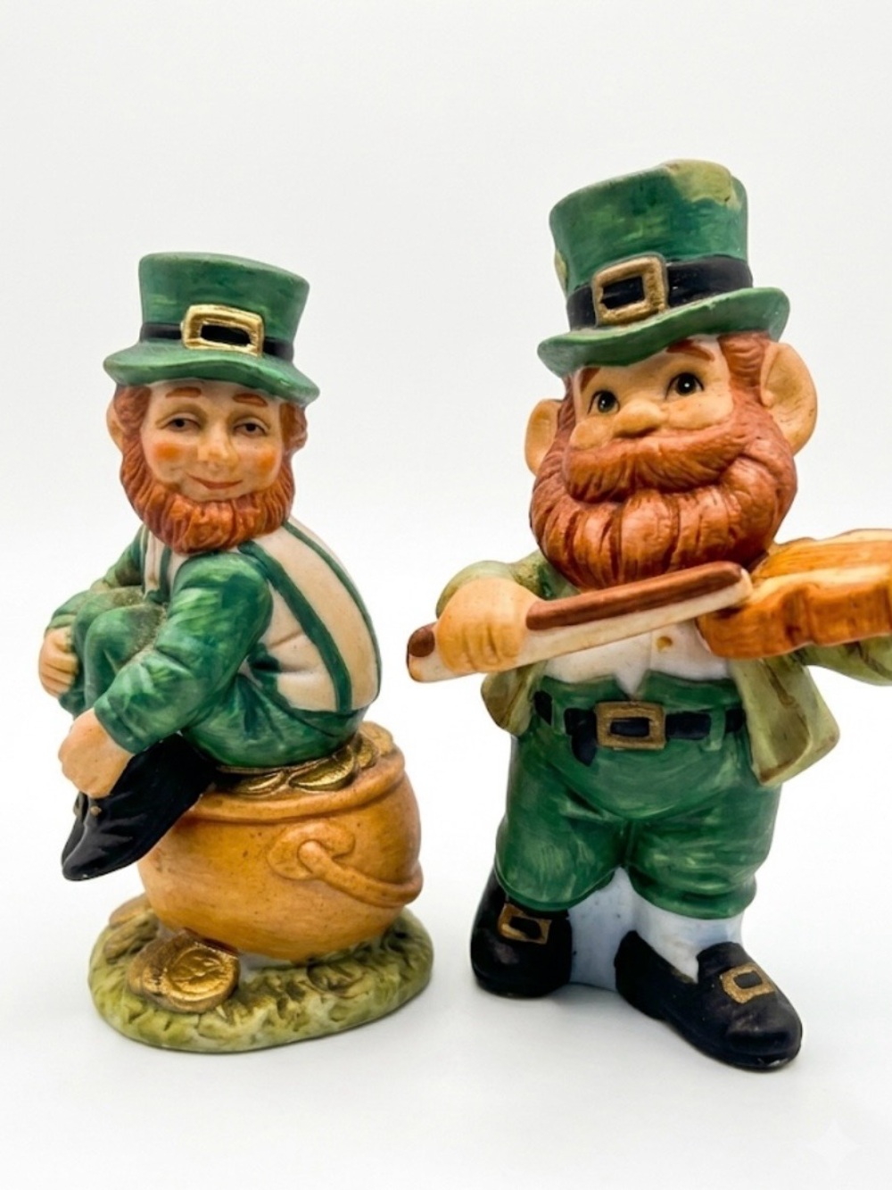 Vintage Geo Z Lefton Irish Leprechauns